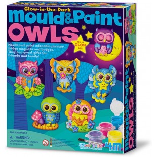4M Mould & Paint Glow in the Dark - Owls